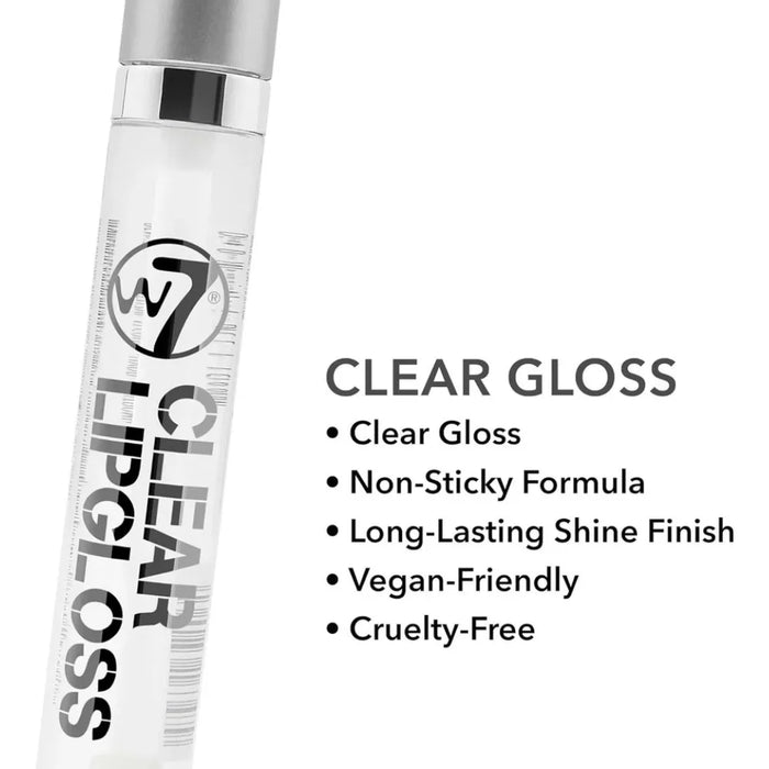 W7 Iridescent Lip Topper – Soft Clear Liquid Gloss with High-Shine 