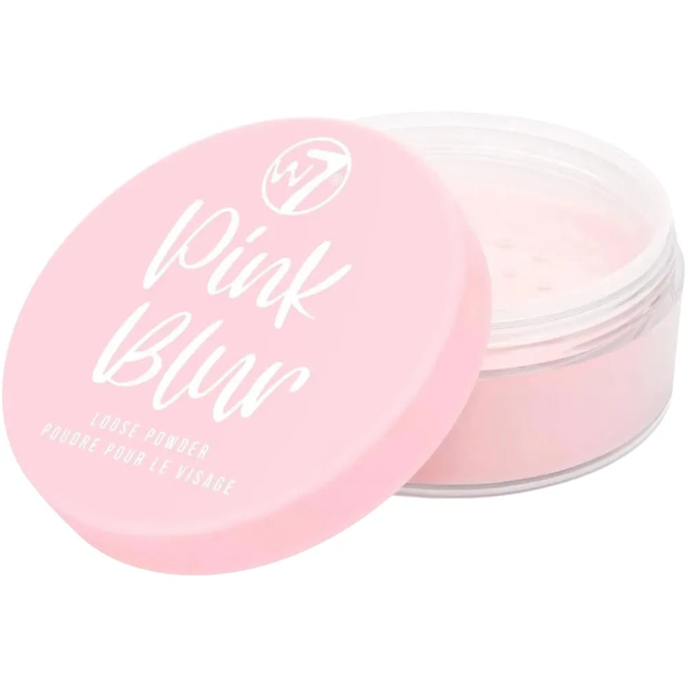 W7 Pink Blur Loose Powder Setting Brightening & Blurring Face Powder 