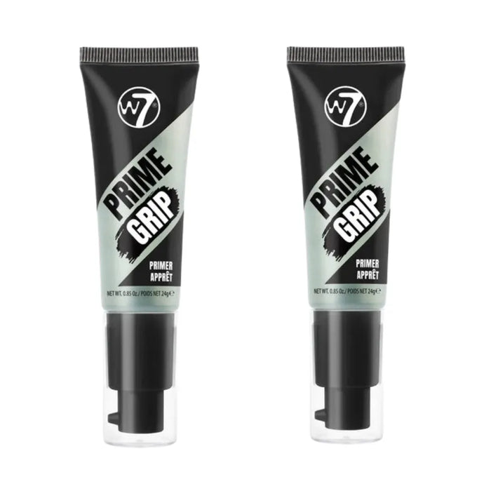 Two W7 Prime Grip primer tubes on a white background