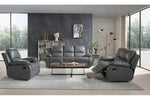 New Roma Recliner 3 Seater 2 Seater Grey PU Leather Quality Sofa