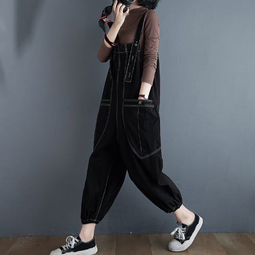 Loose Plus Size Fat MM Overalls