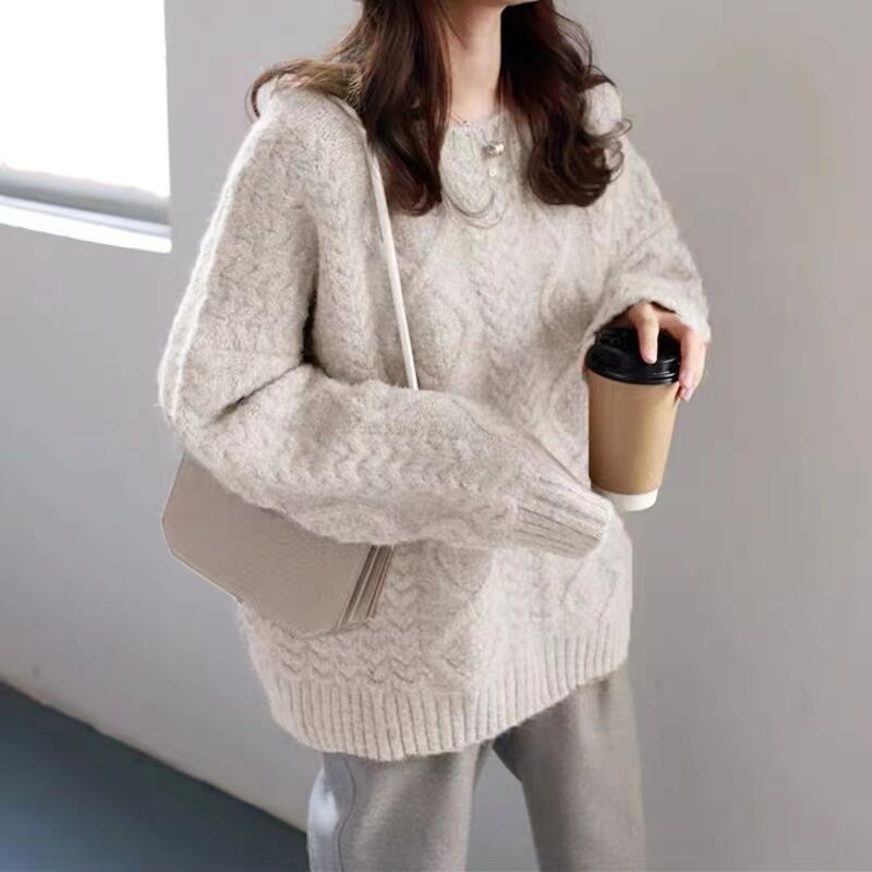 Student Versatile Top Comfortable Knitwear Coat