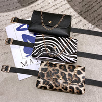 Fashion Retro Animal Print Belt Bag