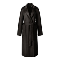 Water Ripple Double-faced Cashmere Bathrobe Trench Coat