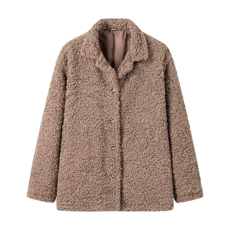 Loose And Lazy Style Warm Temperament Women's Coat