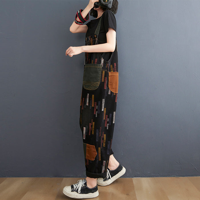 Women's Korean Version Of The New Large Size Jeans Suspenders