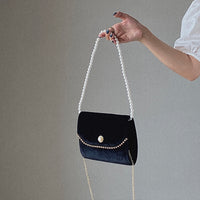 Retro Pearl Chain Banquet Bag Women