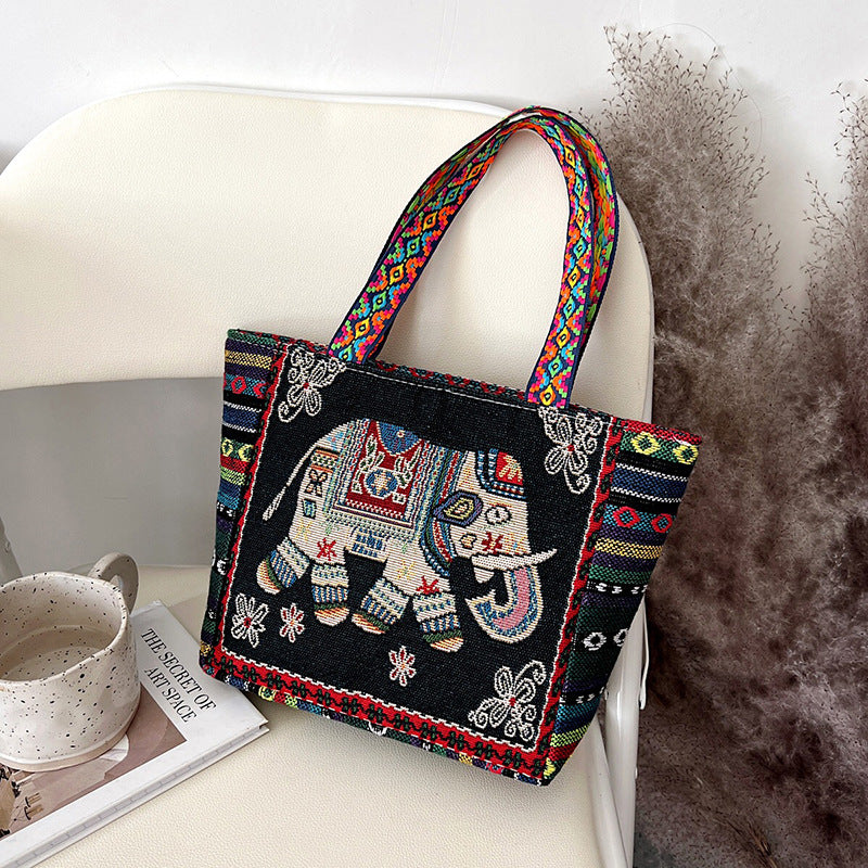 Ethnic Embroidery Handbag Literary Simplicity