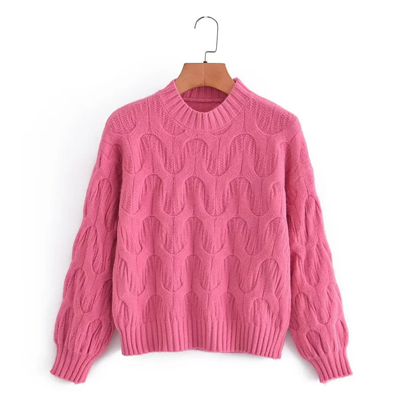 Women's Crew Neck Pullover Sweater