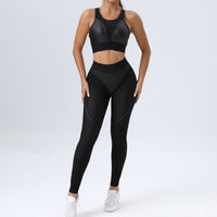 Skinny Yoga Pants Patchwork Sexy Sports Hip-lifting Trousers Fitness