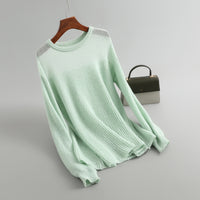 Women's Round Neck Loose  Long Sleeve Sweater