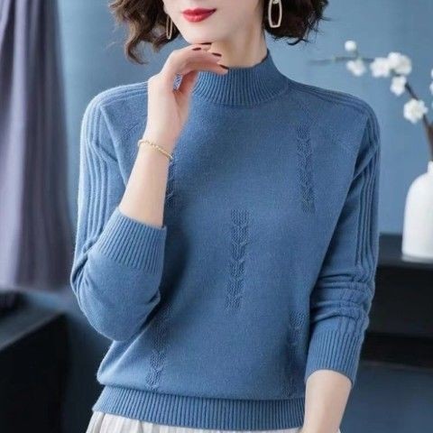 Plus Size Women's Cute Young Trendy Long-sleeve Loose Casual Sweater Top