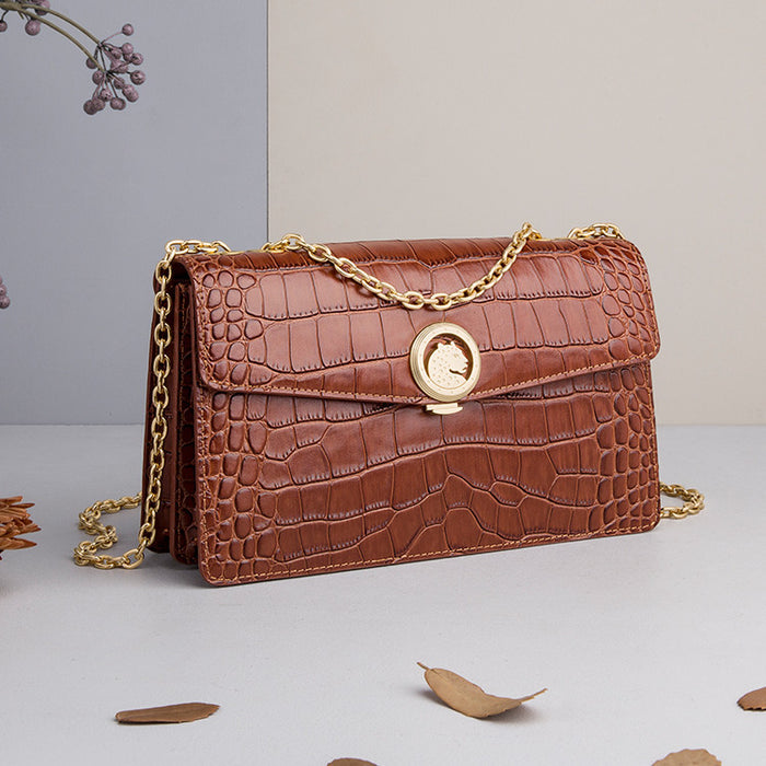 Fashion High-end Trend Leather Chain Bag