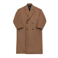 Trendy Loose Warm Woolen Woolen Trench Coat Jacket Men