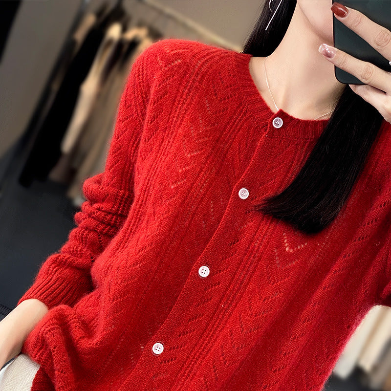 Slimming Cardigan Knitwear Loose Top Coat