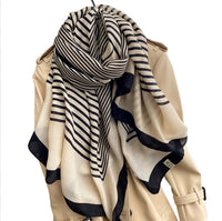 All-match Warmth And Sunscreen Decorative Silk Scarf