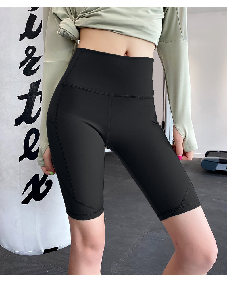 Hip-lifting Exercise Running Training Fitness Five-point Leggings