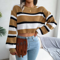 Long Sleeve Plunge Knit Sweater