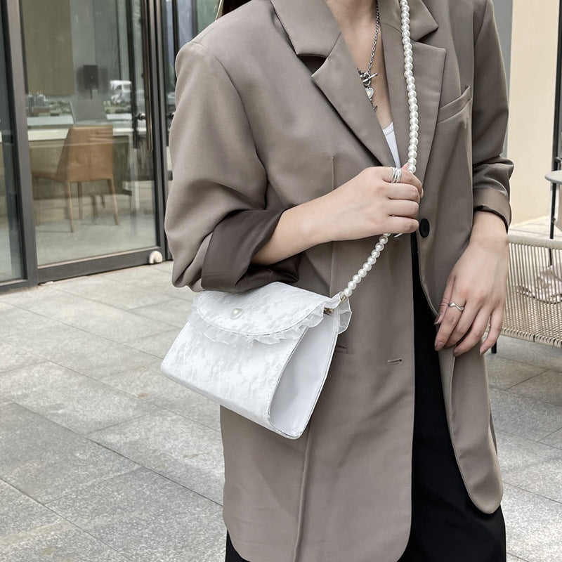 Summer Internet Influencer Pearl Chain Shoulder Bag