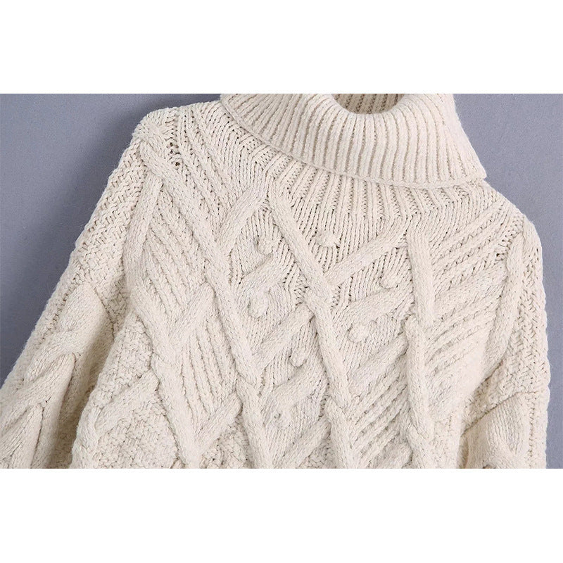 Knit Sweater Pullover Ladies Solid Color