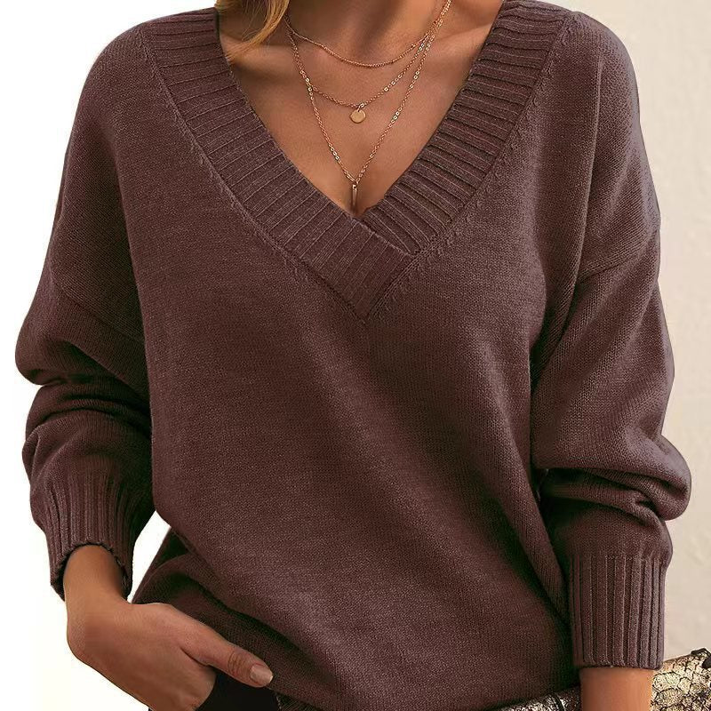 Women's Fashion Casual Versatile Knit Shirt