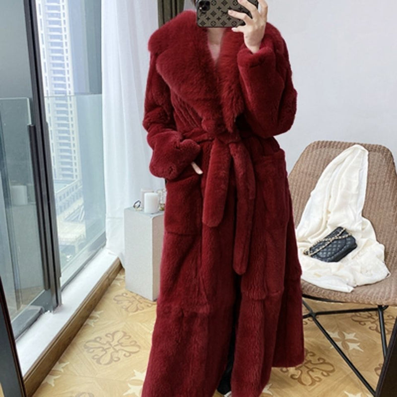 Faux Fur Coat Women's Mid-length Coat Europe And America