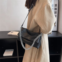 Chain Bag Female Texture One Shoulder Soft-faced Envelope