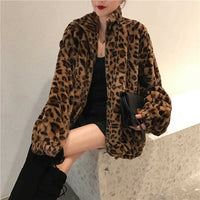 Women's Retro Hong Kong Style Loose Imitation Cashmere Cardigan