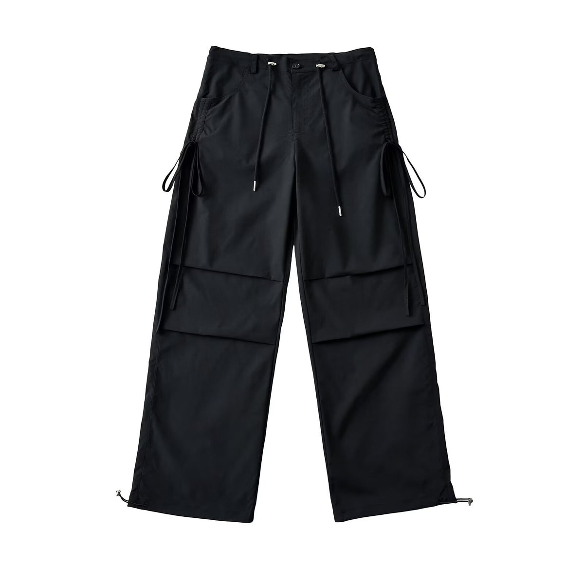 Women's American Side Drawstring Pleated Workwear Pants