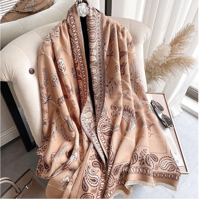 South Korea Tassel Warm Shawl Versatile Lovers Neckband