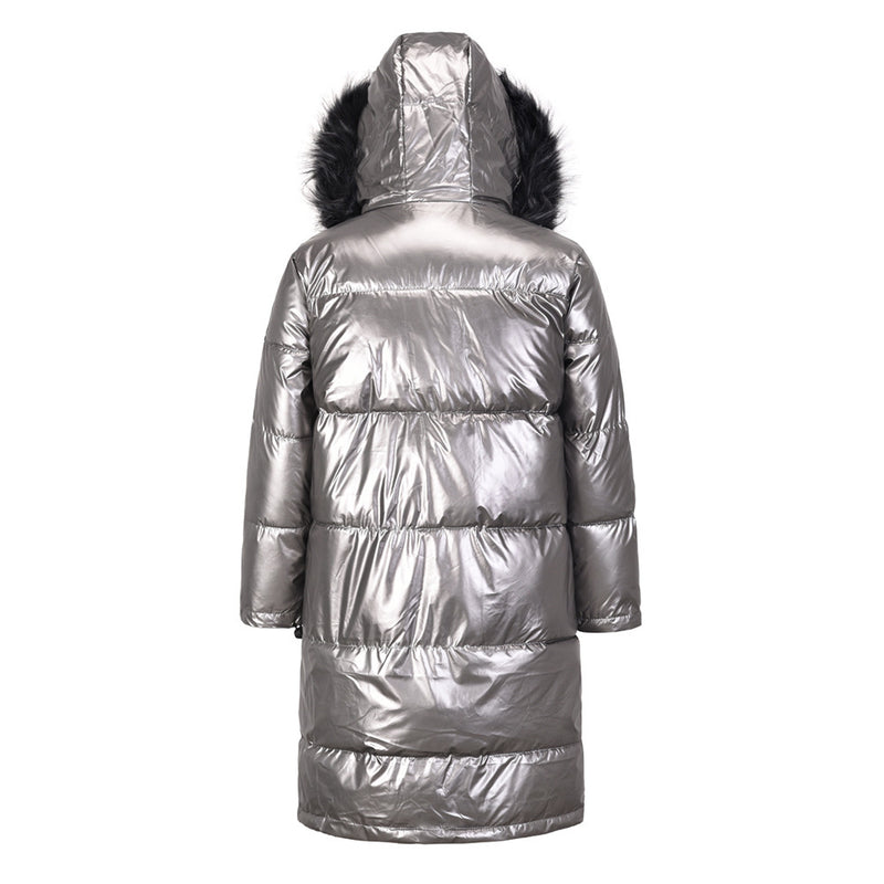 Mid-length Thickened Shiny Women's Padded Jacket