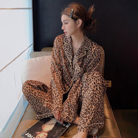 Women's Fashion Casual Long Sleeve Cardigan Homewear Suit