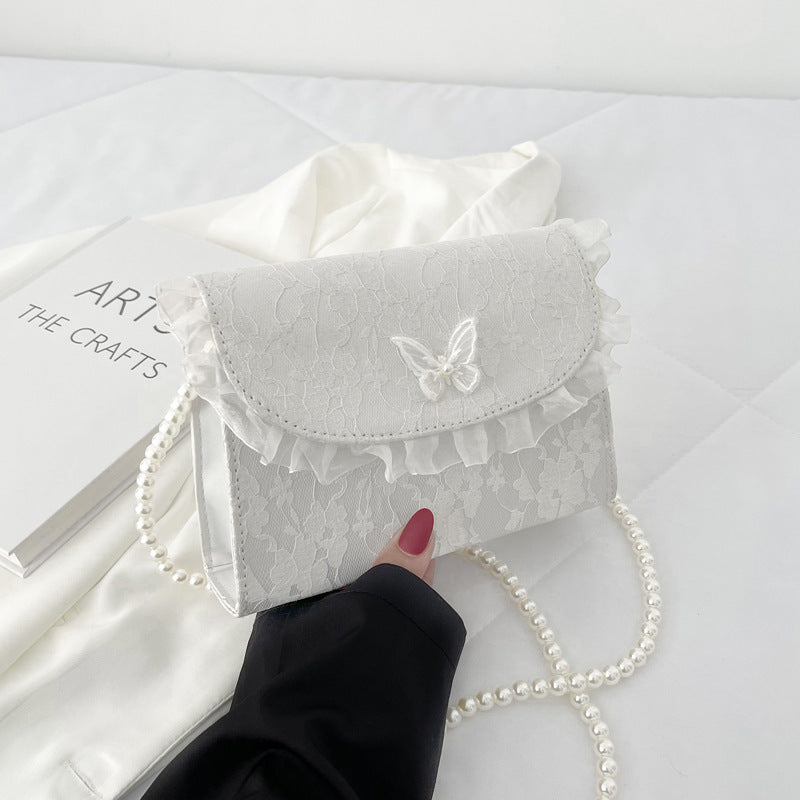 Summer Internet Influencer Pearl Chain Shoulder Bag