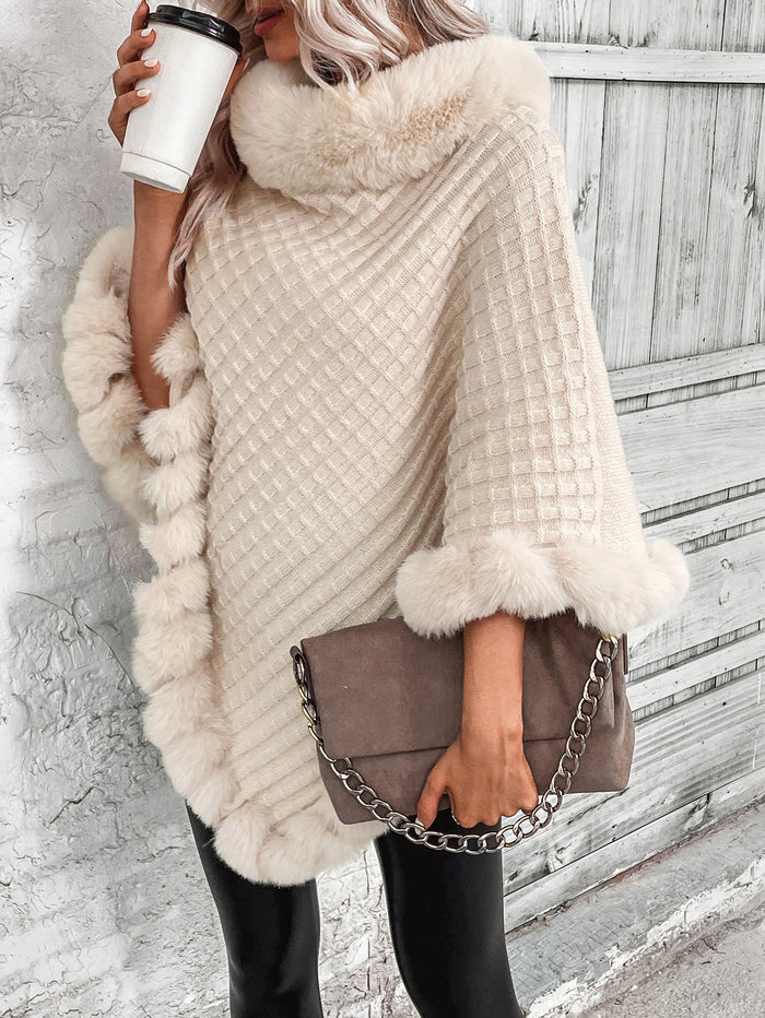 V-neck Pullover Hemp Pattern Sweater Coat