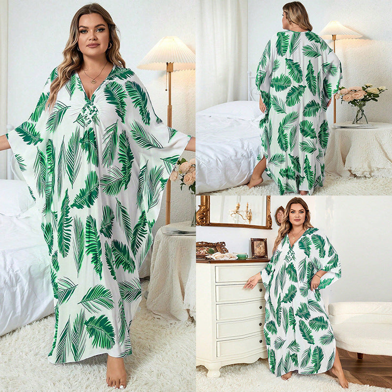 Loose Plus Size Robe Vacation Beach Coat