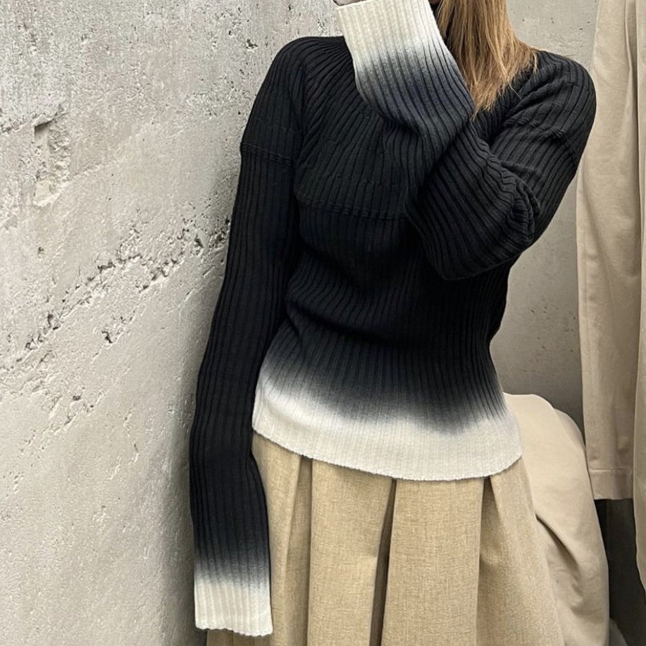 Loose Casual Long Sleeve Knit Sweater