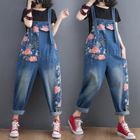 Women's Korean Version Of The New Large Size Jean Suspenders