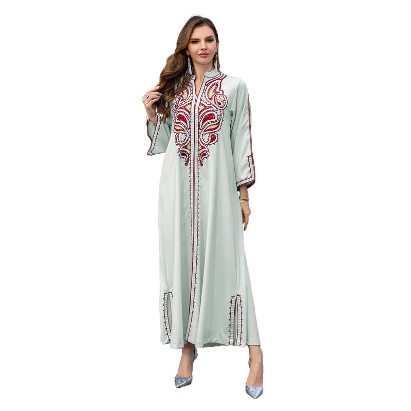 Muslim Middle East Embroidery Dress