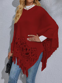 Women's Mid-length Lace Tassel Shawl Sweater