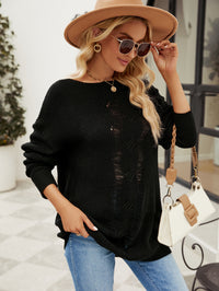 Women's Solid Color Twisted Rope Knitwear Pullover