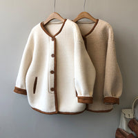 Lamb Wool Coat Korean Style Fleece Fur Integrated Loose Top