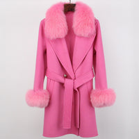 Double-faced Woolen Goods Wool Overcoat Long High-end