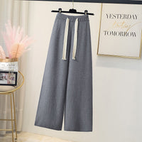 Women's Casual Knitted Wide-leg Pants