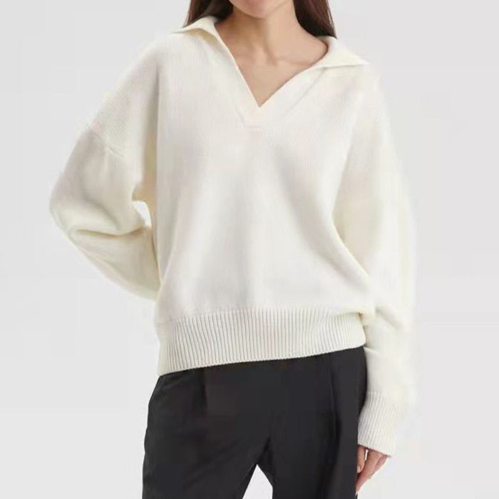 Women's Sweater With Pullover Knitted Top