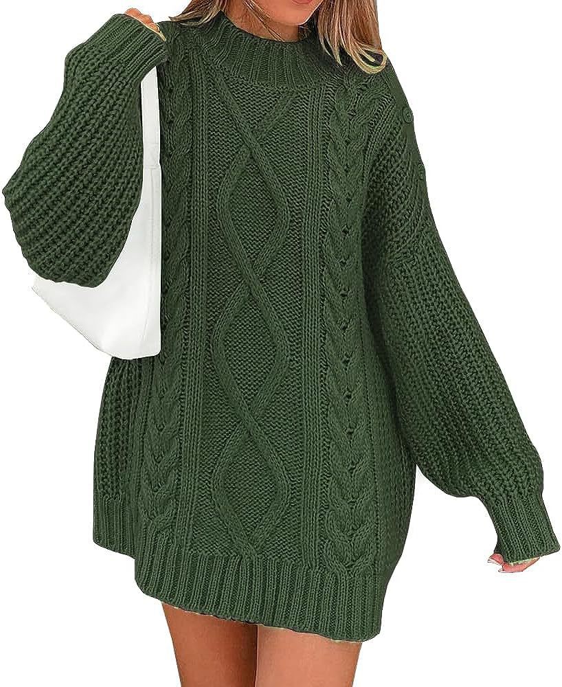 Women's Knitting Sweater Twisted Long Sleeve Loose Pullover