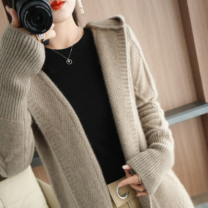 Women's Thick Fleece Hooded Coat