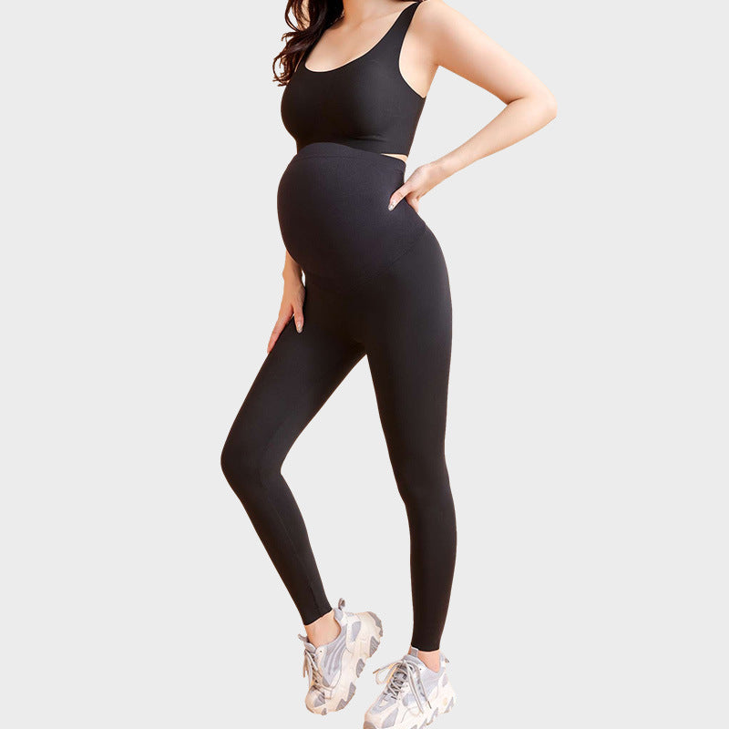 Fleece Pregnant Women Lightweight Autumn And Winter High Elastic Buttocks Leggings