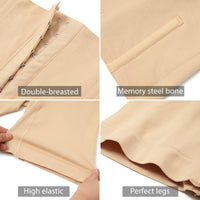 Button Adjustment Seamless Straight Angle Plus Size Body Shaping Pants