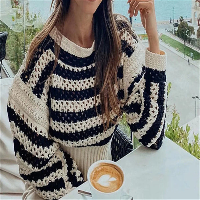 Lady Temperament Small Top Short Knitted Sweater