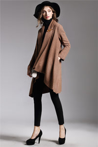 Long-Sleeved Cloak Long Woolen Coat